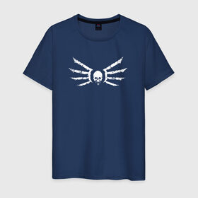 Мужская футболка хлопок с принтом Strogg logo в Санкт-Петербурге, 100% хлопок | прямой крой, круглый вырез горловины, длина до линии бедер, слегка спущенное плечо. | quake | strogg | логотип строггов