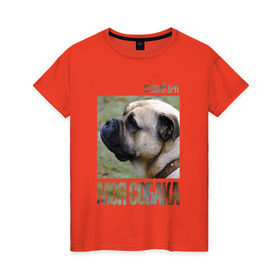 Женская футболка хлопок с принтом Кадебо (Ка Де Бо) в Санкт-Петербурге, 100% хлопок | прямой крой, круглый вырез горловины, длина до линии бедер, слегка спущенное плечо | drug | ка де бо | кадебо | порода | собака
