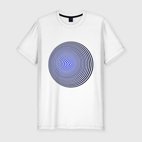 Мужская футболка премиум с принтом Вмятина в Санкт-Петербурге, 92% хлопок, 8% лайкра | приталенный силуэт, круглый вырез ворота, длина до линии бедра, короткий рукав | вмятина | восприятие | иллюзии | мозг | обман зрения | оптическая | цвет