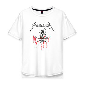 Мужская футболка хлопок Oversize с принтом Metallica - Scary Guy в Санкт-Петербурге, 100% хлопок | свободный крой, круглый ворот, “спинка” длиннее передней части | Тематика изображения на принте: металлика