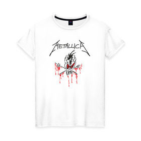 Женская футболка хлопок с принтом Metallica - Scary Guy в Санкт-Петербурге, 100% хлопок | прямой крой, круглый вырез горловины, длина до линии бедер, слегка спущенное плечо | металлика