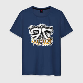 Мужская футболка хлопок с принтом Fnatic Team в Санкт-Петербурге, 100% хлопок | прямой крой, круглый вырез горловины, длина до линии бедер, слегка спущенное плечо. | counter strike | csgo | fnatic