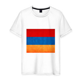 Мужская футболка хлопок с принтом ARM в Санкт-Петербурге, 100% хлопок | прямой крой, круглый вырез горловины, длина до линии бедер, слегка спущенное плечо. | armenia erevan