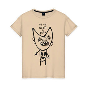 Женская футболка хлопок с принтом Poes в Санкт-Петербурге, 100% хлопок | прямой крой, круглый вырез горловины, длина до линии бедер, слегка спущенное плечо | die antwoord
