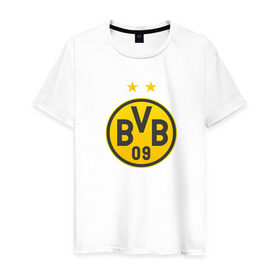 Мужская футболка хлопок с принтом Borussia Dortmund в Санкт-Петербурге, 100% хлопок | прямой крой, круглый вырез горловины, длина до линии бедер, слегка спущенное плечо. | bvb borussia mr marcoreus dortmund borussiado