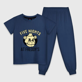 Детская пижама хлопок с принтом Five Nights At Freddys в Санкт-Петербурге, 100% хлопок |  брюки и футболка прямого кроя, без карманов, на брюках мягкая резинка на поясе и по низу штанин
 | five nights at freddys | fnaf | freddy | игры | медведь | мишка | фнаф | фредди