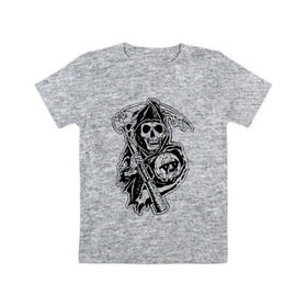 Детская футболка хлопок с принтом Sons Of Anarchy в Санкт-Петербурге, 100% хлопок | круглый вырез горловины, полуприлегающий силуэт, длина до линии бедер | anarchy | movie | sons | сериал