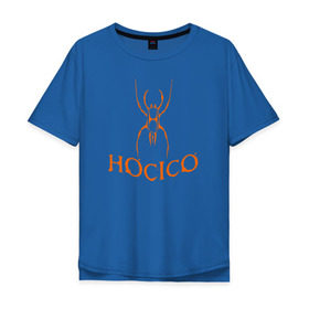 Мужская футболка хлопок Oversize с принтом Hocico в Санкт-Петербурге, 100% хлопок | свободный крой, круглый ворот, “спинка” длиннее передней части | dark electro | logotip | лого группы hocicoназвание | музыка