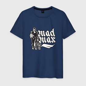 Мужская футболка хлопок с принтом Mad Max в Санкт-Петербурге, 100% хлопок | прямой крой, круглый вырез горловины, длина до линии бедер, слегка спущенное плечо. | Тематика изображения на принте: 