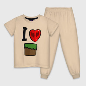 Детская пижама хлопок с принтом Футболка Диллерона в Санкт-Петербурге, 100% хлопок |  брюки и футболка прямого кроя, без карманов, на брюках мягкая резинка на поясе и по низу штанин
 | игры | мinecraft | майнкрафт