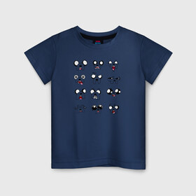 Детская футболка хлопок с принтом Мордочки Джейка в Санкт-Петербурге, 100% хлопок | круглый вырез горловины, полуприлегающий силуэт, длина до линии бедер | 