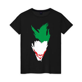 Женская футболка хлопок с принтом Joker в Санкт-Петербурге, 100% хлопок | прямой крой, круглый вырез горловины, длина до линии бедер, слегка спущенное плечо | joker | джокер
