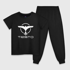 Детская пижама хлопок с принтом Tiesto в Санкт-Петербурге, 100% хлопок |  брюки и футболка прямого кроя, без карманов, на брюках мягкая резинка на поясе и по низу штанин
 | club life | house | tieso | tiesto (dj)   на темные основыdj