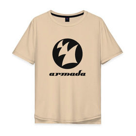 Мужская футболка хлопок Oversize с принтом Armada Music в Санкт-Петербурге, 100% хлопок | свободный крой, круглый ворот, “спинка” длиннее передней части | armada | armada music labelarmada music | trance