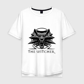 Мужская футболка хлопок Oversize с принтом The Witcher 3 в Санкт-Петербурге, 100% хлопок | свободный крой, круглый ворот, “спинка” длиннее передней части | ведьмак