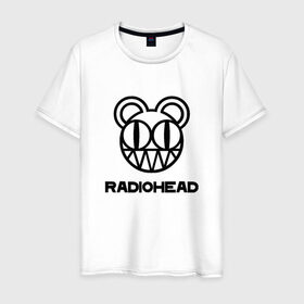 Мужская футболка хлопок с принтом Radiohead в Санкт-Петербурге, 100% хлопок | прямой крой, круглый вырез горловины, длина до линии бедер, слегка спущенное плечо. | creep | emi | radiohead | rok