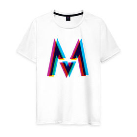 Мужская футболка хлопок с принтом Maroon 5 в Санкт-Петербурге, 100% хлопок | прямой крой, круглый вырез горловины, длина до линии бедер, слегка спущенное плечо. | kara’s flowers | maroon 5 | адам левин | марун файв