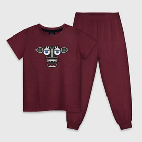 Детская пижама хлопок с принтом Endoskeleton FNAF в Санкт-Петербурге, 100% хлопок |  брюки и футболка прямого кроя, без карманов, на брюках мягкая резинка на поясе и по низу штанин
 | endoskeleton | fnaf | фнаф