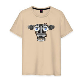 Мужская футболка хлопок с принтом Endoskeleton FNAF в Санкт-Петербурге, 100% хлопок | прямой крой, круглый вырез горловины, длина до линии бедер, слегка спущенное плечо. | endoskeleton | fnaf | фнаф
