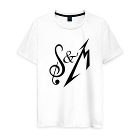 Мужская футболка хлопок с принтом Metallica: S&M в Санкт-Петербурге, 100% хлопок | прямой крой, круглый вырез горловины, длина до линии бедер, слегка спущенное плечо. | металлика