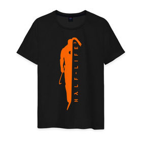 Мужская футболка хлопок с принтом Half-Life 3 в Санкт-Петербурге, 100% хлопок | прямой крой, круглый вырез горловины, длина до линии бедер, слегка спущенное плечо. | Тематика изображения на принте: 