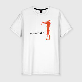 Мужская футболка премиум с принтом Depeche Mode в Санкт-Петербурге, 92% хлопок, 8% лайкра | приталенный силуэт, круглый вырез ворота, длина до линии бедра, короткий рукав | 