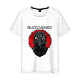 Мужская футболка хлопок с принтом Black Sabbath в Санкт-Петербурге, 100% хлопок | прямой крой, круглый вырез горловины, длина до линии бедер, слегка спущенное плечо. | black sabbath