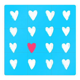 Магнитный плакат 3Х3 с принтом Hearts в Санкт-Петербурге, Полимерный материал с магнитным слоем | 9 деталей размером 9*9 см | love | любовь | мимими | сердечки