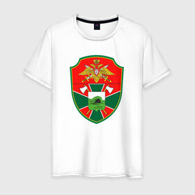 Мужская футболка хлопок с принтом Строительный войска в Санкт-Петербурге, 100% хлопок | прямой крой, круглый вырез горловины, длина до линии бедер, слегка спущенное плечо. | 