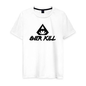 Мужская футболка хлопок с принтом Overkill в Санкт-Петербурге, 100% хлопок | прямой крой, круглый вырез горловины, длина до линии бедер, слегка спущенное плечо. | metall | overkilloverkill | trash | металл | трэш