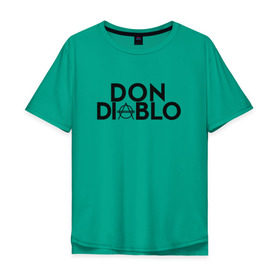 Мужская футболка хлопок Oversize с принтом Don Diablo в Санкт-Петербурге, 100% хлопок | свободный крой, круглый ворот, “спинка” длиннее передней части | dj | don diablo | house | хаус