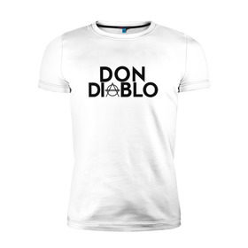 Мужская футболка премиум с принтом Don Diablo в Санкт-Петербурге, 92% хлопок, 8% лайкра | приталенный силуэт, круглый вырез ворота, длина до линии бедра, короткий рукав | dj | don diablo | house | хаус