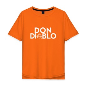Мужская футболка хлопок Oversize с принтом Don Diablo в Санкт-Петербурге, 100% хлопок | свободный крой, круглый ворот, “спинка” длиннее передней части | dj | don diablo | house | хаус