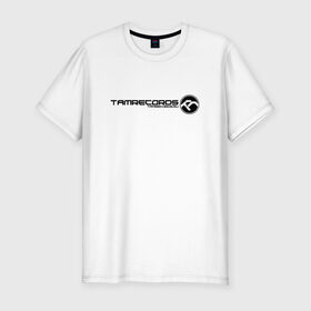 Мужская футболка премиум с принтом TAMRECORDS в Санкт-Петербурге, 92% хлопок, 8% лайкра | приталенный силуэт, круглый вырез ворота, длина до линии бедра, короткий рукав | dnb | neurofunk | tamrecords | нейропанк