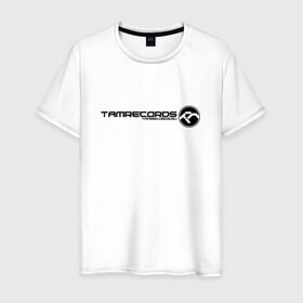 Мужская футболка хлопок с принтом TAMRECORDS в Санкт-Петербурге, 100% хлопок | прямой крой, круглый вырез горловины, длина до линии бедер, слегка спущенное плечо. | Тематика изображения на принте: dnb | neurofunk | tamrecords | нейропанк