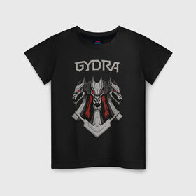 Детская футболка хлопок с принтом Gydra в Санкт-Петербурге, 100% хлопок | круглый вырез горловины, полуприлегающий силуэт, длина до линии бедер | Тематика изображения на принте: bes | neurofunk | neuropunk | tamrecords