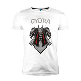 Мужская футболка премиум с принтом Gydra в Санкт-Петербурге, 92% хлопок, 8% лайкра | приталенный силуэт, круглый вырез ворота, длина до линии бедра, короткий рукав | bes | neurofunk | neuropunk | tamrecords