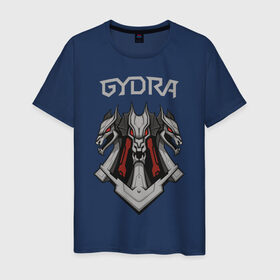 Мужская футболка хлопок с принтом Gydra в Санкт-Петербурге, 100% хлопок | прямой крой, круглый вырез горловины, длина до линии бедер, слегка спущенное плечо. | bes | neurofunk | neuropunk | tamrecords