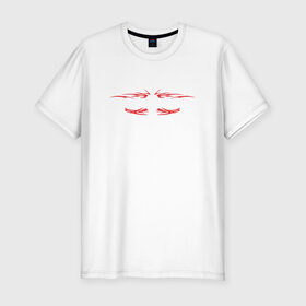 Мужская футболка премиум с принтом Neuropunk RED в Санкт-Петербурге, 92% хлопок, 8% лайкра | приталенный силуэт, круглый вырез ворота, длина до линии бедра, короткий рукав | dnb | neurofunk | neuropunk | neuropunk   это подкаст и серия вечеринок от лейбла tamrecords.tamrecords | нейропанк