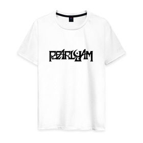 Мужская футболка хлопок с принтом Pearl Jam в Санкт-Петербурге, 100% хлопок | прямой крой, круглый вырез горловины, длина до линии бедер, слегка спущенное плечо. | grunge | pearl jampearl jam | rock | грандж | рок