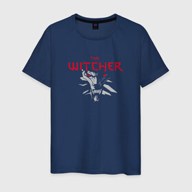 Мужская футболка хлопок с принтом The Witcher 3 в Санкт-Петербурге, 100% хлопок | прямой крой, круглый вырез горловины, длина до линии бедер, слегка спущенное плечо. | the witcher | the witcher 3 | компьютерные игры