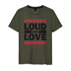 Мужская футболка хлопок с принтом Loud like Love в Санкт-Петербурге, 100% хлопок | прямой крой, круглый вырез горловины, длина до линии бедер, слегка спущенное плечо. | loud like love placebo плэйсебо