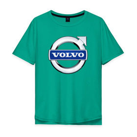 Мужская футболка хлопок Oversize с принтом Volvo в Санкт-Петербурге, 100% хлопок | свободный крой, круглый ворот, “спинка” длиннее передней части | volvo | volvoлоготип | грузовик