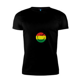 Мужская футболка премиум с принтом Jamaica в Санкт-Петербурге, 92% хлопок, 8% лайкра | приталенный силуэт, круглый вырез ворота, длина до линии бедра, короткий рукав | bob marley | jamaica | no problem | reggae | растаман | регги