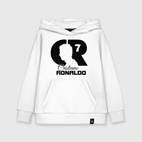 Детская толстовка хлопок с принтом Ronaldo в Санкт-Петербурге, 100% хлопок | Круглый горловой вырез, эластичные манжеты, пояс, капюшен | Тематика изображения на принте: cristiano | real madrid | ronaldo | кристиано роналдо | криштиану | криштиану роналду | реал мадрид | роналду | рональдо | спорт | футбол