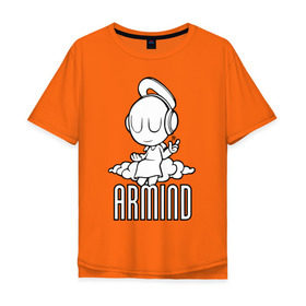 Мужская футболка хлопок Oversize с принтом Armind в Санкт-Петербурге, 100% хлопок | свободный крой, круглый ворот, “спинка” длиннее передней части | armin van buuren | armind | asot | trance