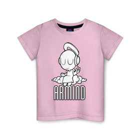 Детская футболка хлопок с принтом Armind в Санкт-Петербурге, 100% хлопок | круглый вырез горловины, полуприлегающий силуэт, длина до линии бедер | armin van buuren | armind | asot | trance