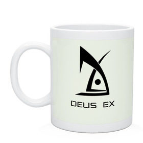 Кружка с принтом Deus Ex в Санкт-Петербурге, керамика | объем — 330 мл, диаметр — 80 мм. Принт наносится на бока кружки, можно сделать два разных изображения | Тематика изображения на принте: deus ex дэус деус экс