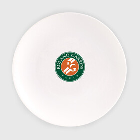 Тарелка с принтом Roland Garros в Санкт-Петербурге, фарфор | диаметр - 210 мм
диаметр для нанесения принта - 120 мм | paristennis | roland garros