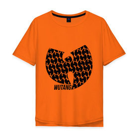 Мужская футболка хлопок Oversize с принтом Wu tang clan в Санкт-Петербурге, 100% хлопок | свободный крой, круглый ворот, “спинка” длиннее передней части | clan | hip hop | rza | wu tang | wutang | ву танг | вутанг | рэп